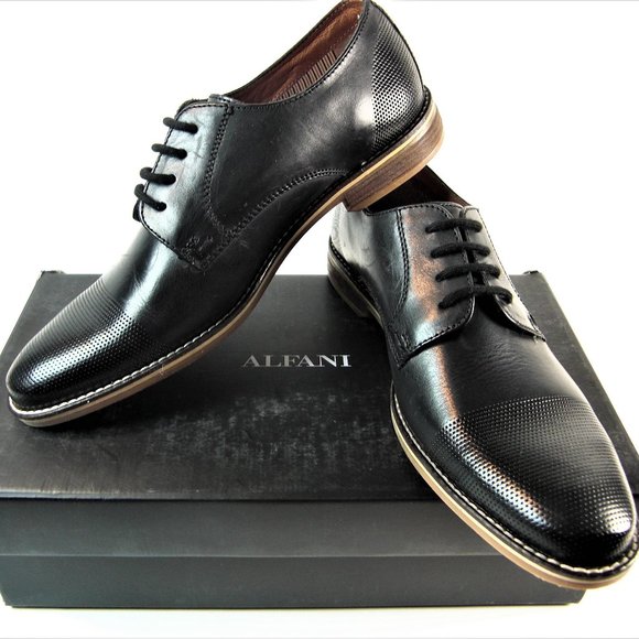 Alfani Mens Chadwick Leather Lace up Casual Oxfords, Size 8.5 Alfani Mens Chadwick Leather Lace up Casual Oxfords, Size  main image 2